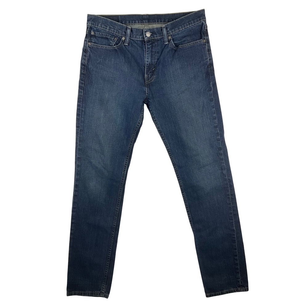 Levi Strauss Co 511 Mens Dark Wash Slim Fit Jeans‎ W34 L34 (fits 34x33)